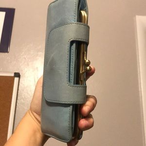 Light blue wallet!